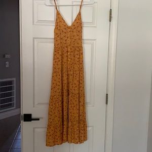 Yellow floral dress